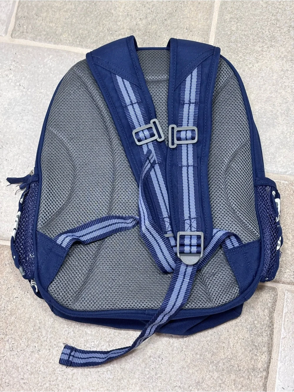 Pottery Barn Kids Mackenzie Dino Bones Backpack Blue